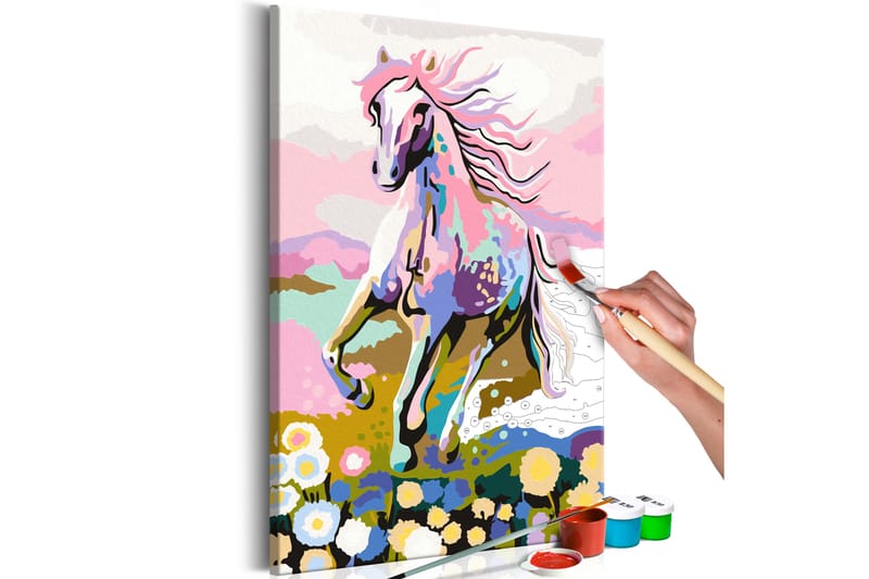 GÖR-DET-SJÄLV Målningar Fairytale Horse 40x60 cm - Artgeist sp. z o. o. - Gör det själv tavlor