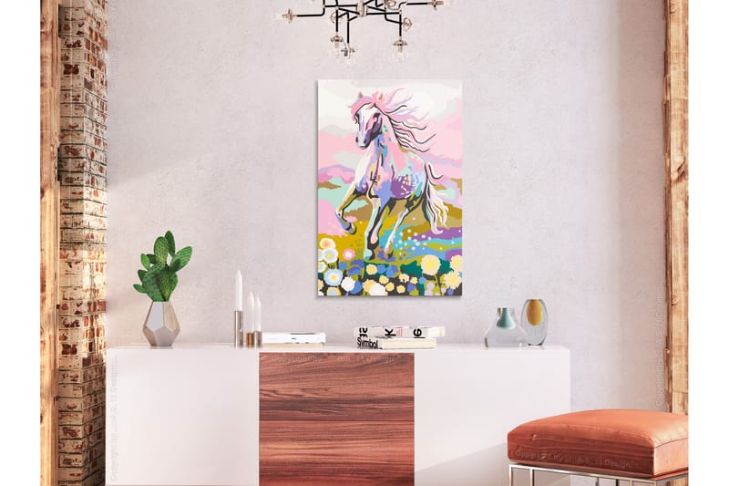GÖR-DET-SJÄLV Målningar Fairytale Horse 40x60 cm - Artgeist sp. z o. o. - Inredning & dekor - Tavlor & konst - Måla själv - Gör det själv tavlor