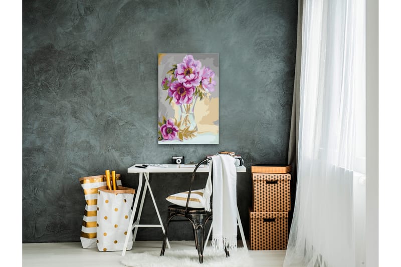 Gör-det-själv Målningar Flowers In A Vase 40x60 cm - Artgeist sp. z o. o. - Inredning & dekor - Tavlor & konst - Måla själv - Gör det själv tavlor