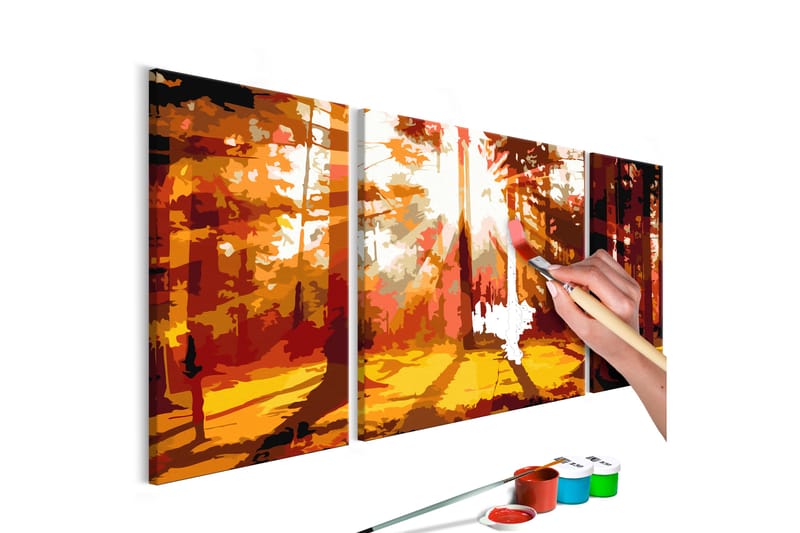 GÖR-DET-SJÄLV Målningar Forest Autumn 80x50 cm - Artgeist sp. z o. o. - Gör det själv tavlor