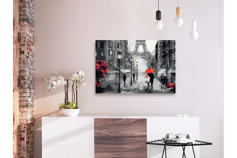 Gör-det-själv Målningar From Paris With Love 60x40 cm - Artgeist sp. z o. o. - Inredning & dekor - Tavlor & konst - Måla själv - Gör det själv tavlor