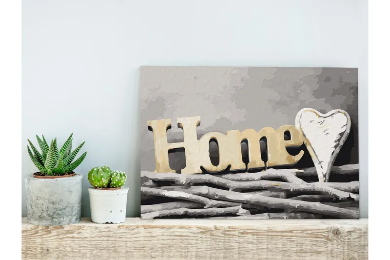 Gör-det-själv Målningar Home on the Branches 60x40 cm - Artgeist sp. z o. o. - Inredning & dekor - Tavlor & konst - Måla själv - Gör det själv tavlor