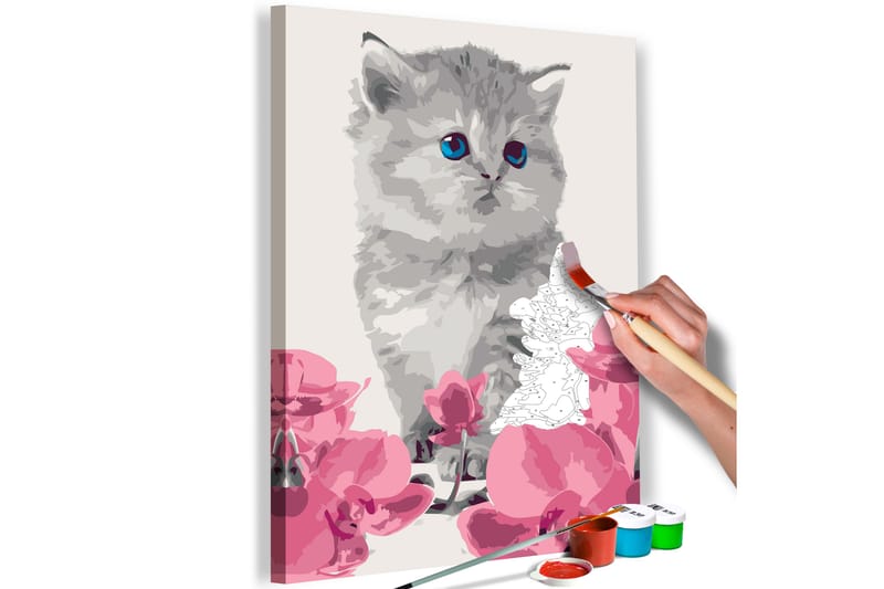 GÖR-DET-SJÄLV Målningar Kitty Cat 40x60 cm - Artgeist sp. z o. o. - Gör det själv tavlor
