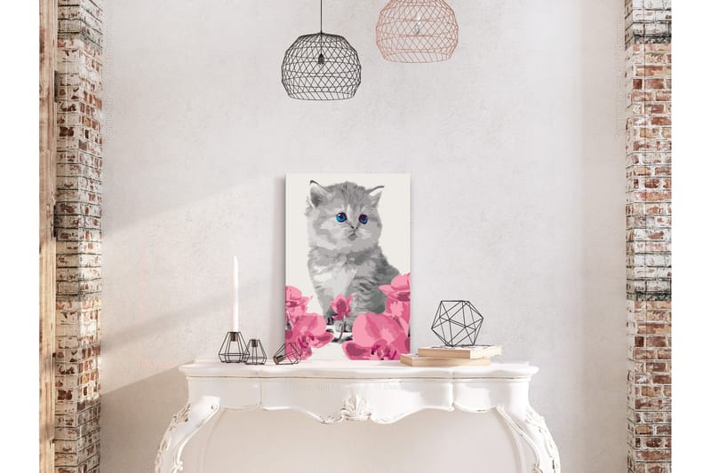 GÖR-DET-SJÄLV Målningar Kitty Cat 40x60 cm - Artgeist sp. z o. o. - Inredning & dekor - Tavlor & konst - Måla själv - Gör det själv tavlor