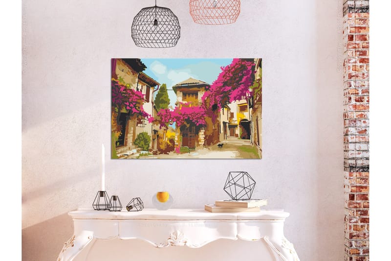 Gör-det-själv Målningar Mediterranean Town 60x40 cm - Artgeist sp. z o. o. - Inredning & dekor - Tavlor & konst - Måla själv - Gör det själv tavlor
