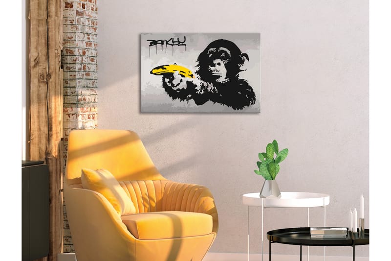 GÖR-DET-SJÄLV Målningar Monkey 60x40 cm - Artgeist sp. z o. o. - Gör det själv tavlor