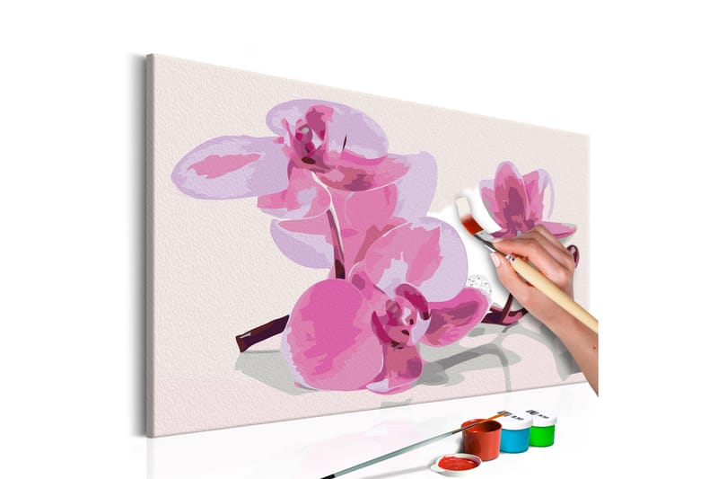 GÖR-DET-SJÄLV Målningar Orchid Flowers 60x40 cm - Artgeist sp. z o. o. - Gör det själv tavlor