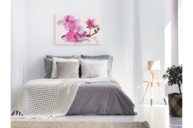 Gör-det-själv Målningar Orchid Flowers 60x40 cm - Artgeist sp. z o. o. - Inredning & dekor - Tavlor & konst - Måla själv - Gör det själv tavlor