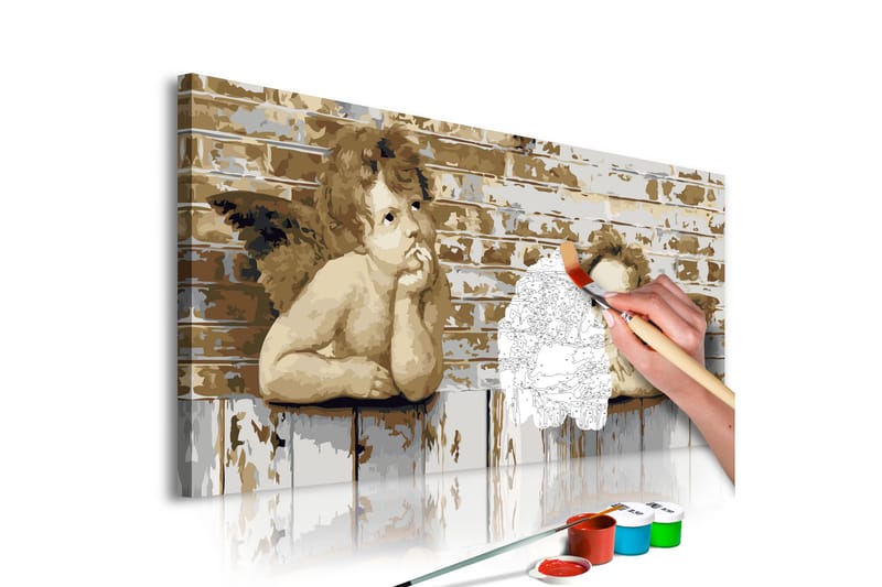 GÖR-DET-SJÄLV Målningar Raphael's Angels 80x40 cm - Artgeist sp. z o. o. - Gör det själv tavlor