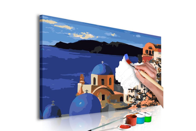 GÖR-DET-SJÄLV Målningar Santorini  60x40 cm - Artgeist sp. z o. o. - Gör det själv tavlor
