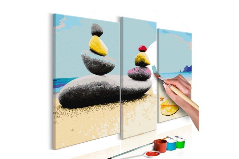 GÖR-DET-SJÄLV Målningar Summer Beach 110x90 cm - Artgeist sp. z o. o. - Gör det själv tavlor