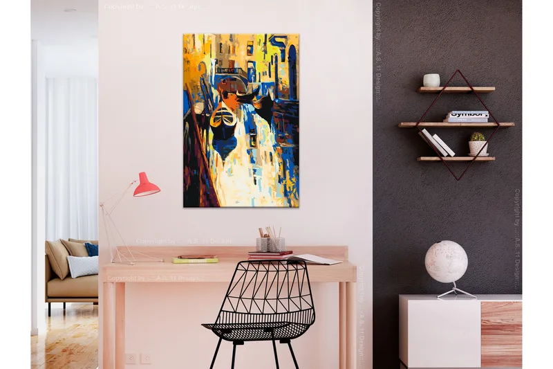 Gör-det-själv Målningar Venice Gondolas 40x60 cm - Artgeist sp. z o. o. - Inredning & dekor - Tavlor & konst - Måla själv - Gör det själv tavlor