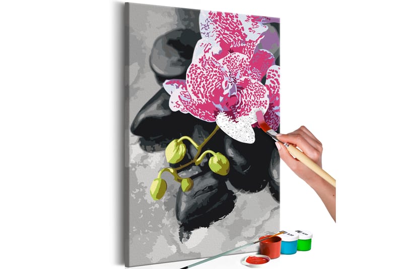 GÖR-DET-SJÄLV Målningar Pink Orchid  40x60 cm - Artgeist sp. z o. o. - Gör det själv tavlor