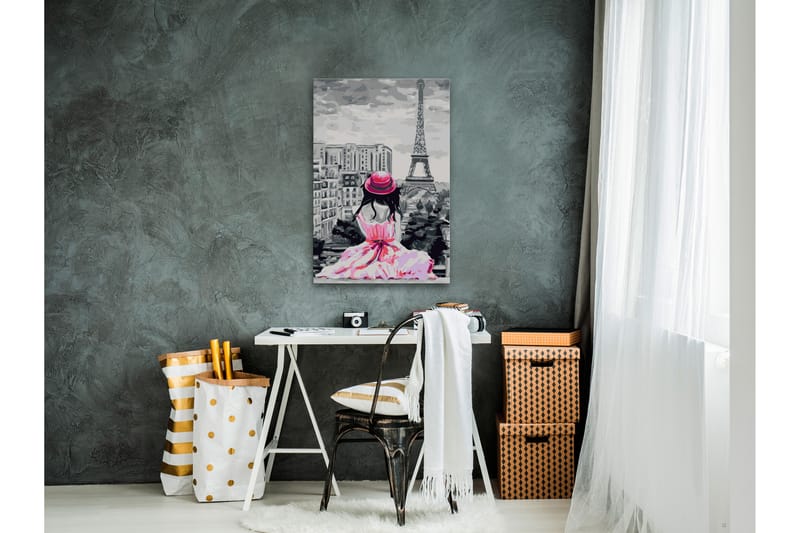 GÖR-DET-SJÄLV Målningar Paris Eiffel Tower View 40x60 cm - Artgeist sp. z o. o. - Inredning & dekor - Tavlor & konst - Måla själv - Gör det själv tavlor