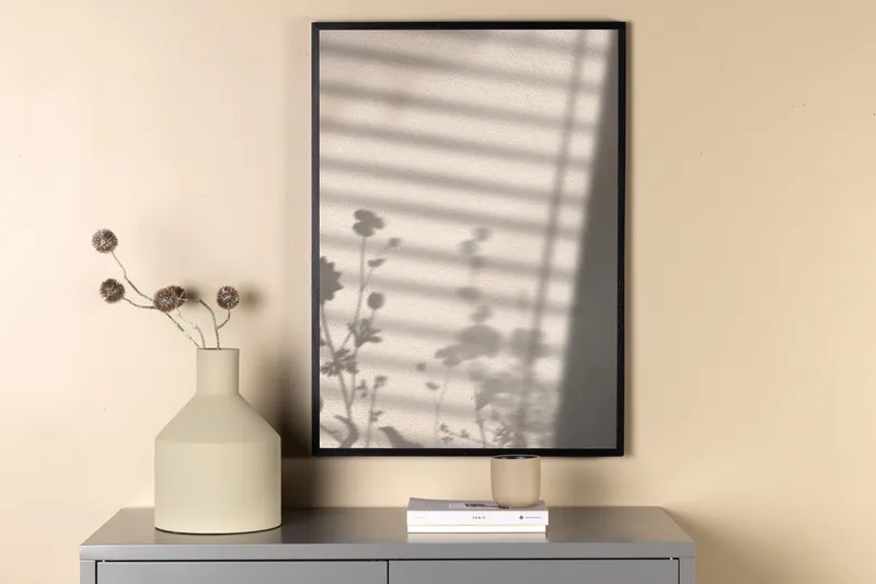 Poster Flower Shadow 21x30 cm - Vit - Inredning & dekor - Tavlor & konst - Poster & print