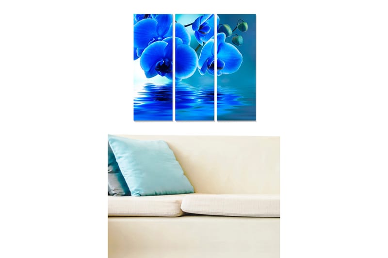CANVASTAVLA Abstract 3-pack Flerfärgad 20x50 cm - Poster & print