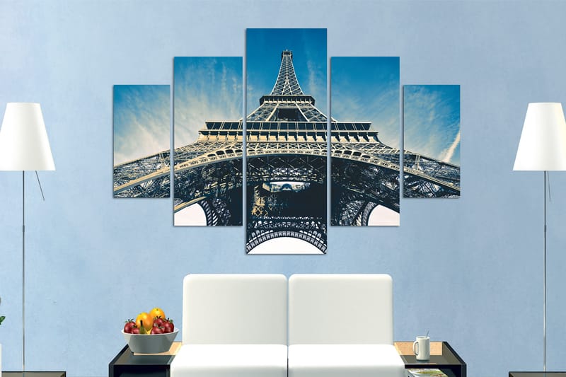 CANVASTAVLA City Paris 5-pack Flerfärgad 56x20 cm -   - Poster & print