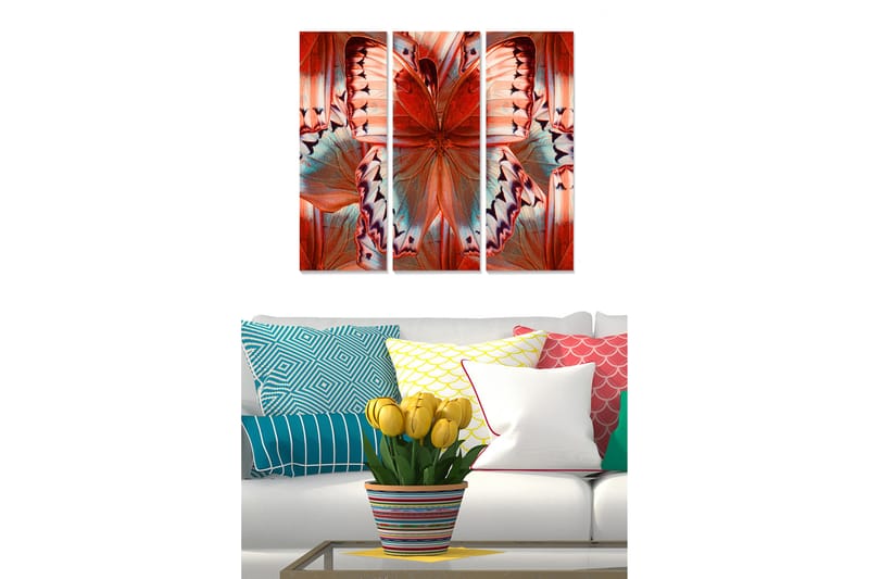 CANVASTAVLA Colorful 3-pack Flerfärgad 20x50 cm - Poster & print