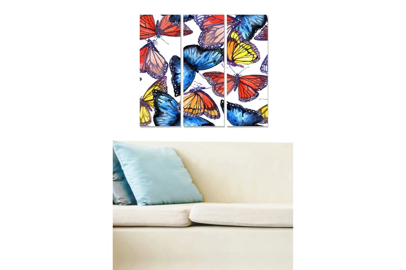 CANVASTAVLA Colorful 3-pack Flerfärgad 20x50 cm - Poster & print