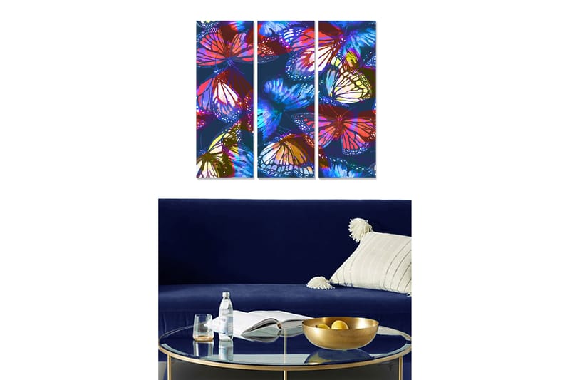 CANVASTAVLA Colorful 3-pack Flerfärgad 20x50 cm - Poster & print