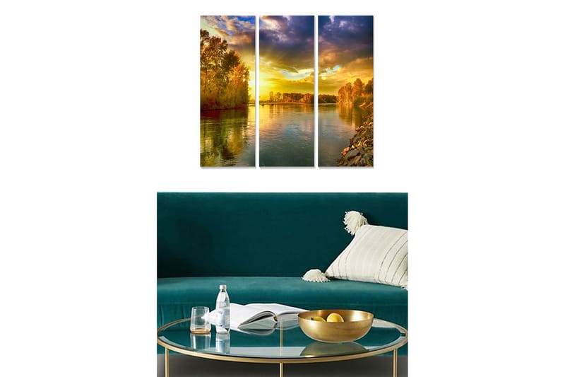 CANVASTAVLA Scenic 3-pack Flerfärgad 20x50 cm - Poster & print