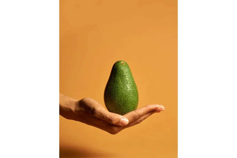 Poster Avocado 30x40 cm, Orange/Grön