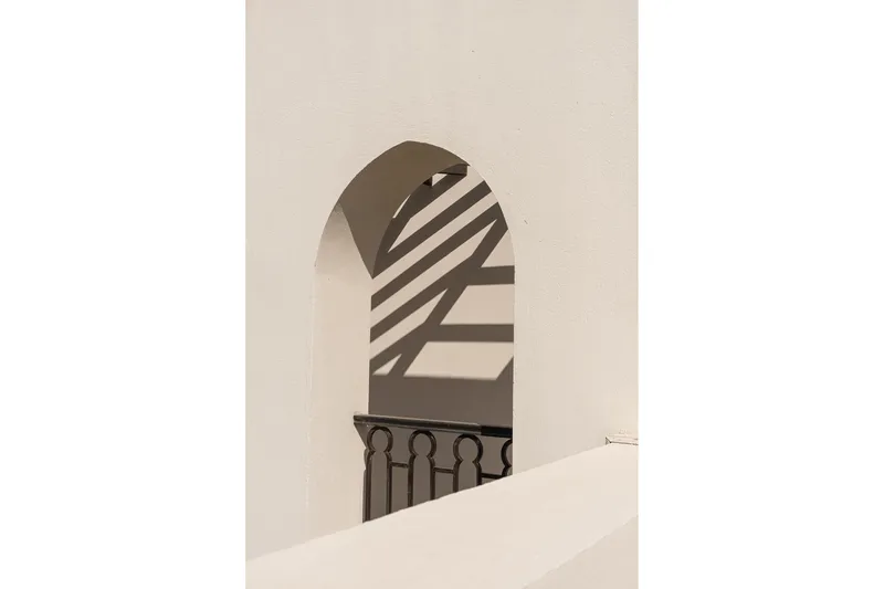 Poster Balcony 50x70 cm, Vit