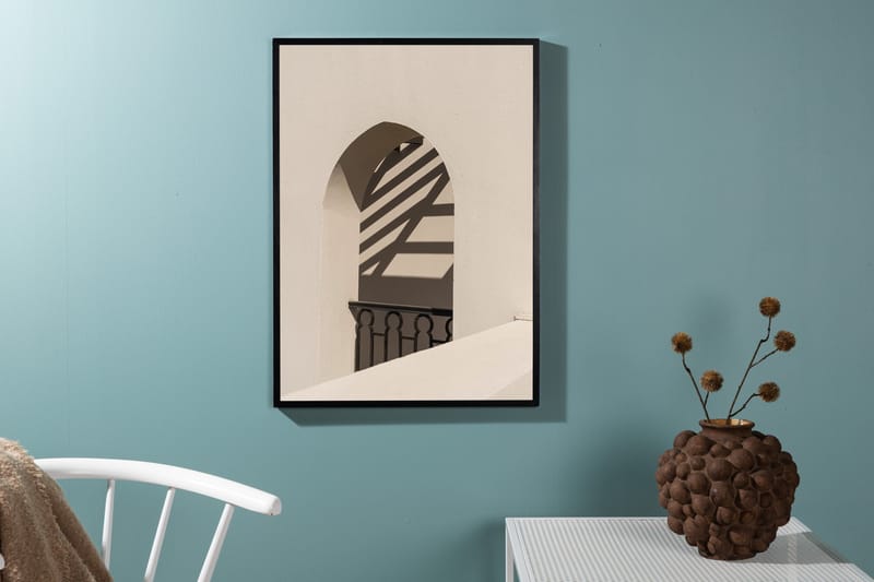 Poster Balcony 50x70 cm - Vit - Inredning & dekor - Tavlor & konst - Poster & print