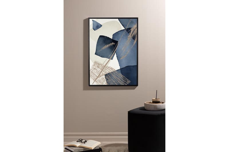 Poster Blue Swirl 30x40 cm - Beige - Inredning & dekor - Tavlor & konst - Poster & print
