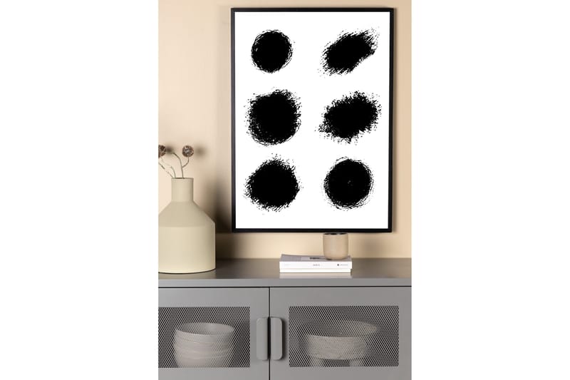 Poster Dots 21x30 cm - Vit - Inredning & dekor - Tavlor & konst - Poster & print