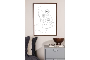 Poster Faces 50x70 cm - Svart/Vit - Inredning & dekor - Tavlor & konst - Poster & print