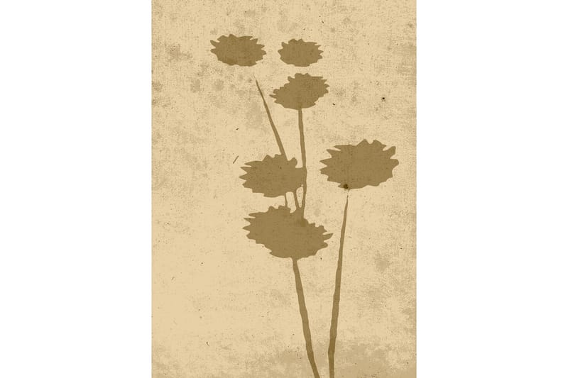 Poster Flower art 21x30 cm, Beige