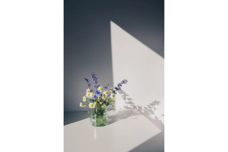 Poster Flowers 70x100 cm, Vit