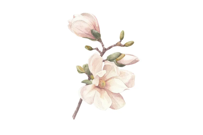 Poster Hand made 50x70 cm - Rosa/Vit - Inredning & dekor - Tavlor & konst - Poster & print