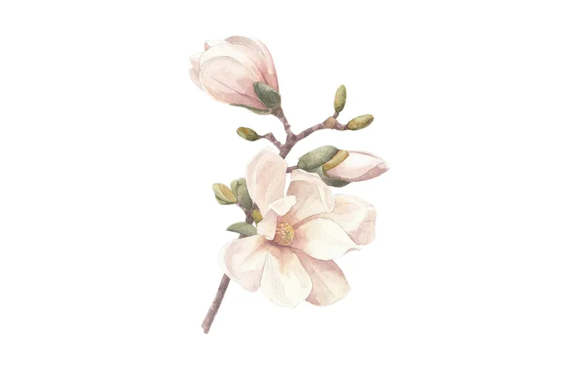 Poster Hand made 70x100 cm - Rosa/Vit - Inredning & dekor - Tavlor & konst - Poster & print