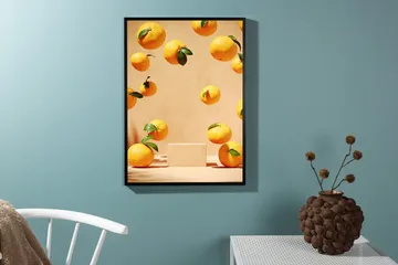 Poster Lemons 30x40 cm - Beige - Inredning & dekor - Tavlor & konst - Poster & print