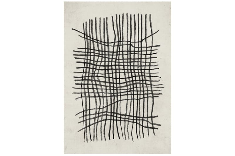 Poster Linework 30x40 cm, Beige/Svart