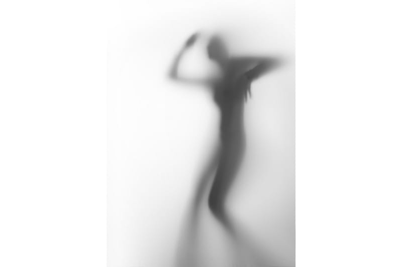 Poster Manshade 50x70 cm, Svart/Vit