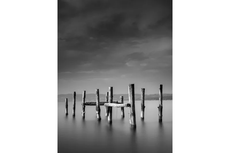 Poster Ocean 30x40 cm, Svart/Vit