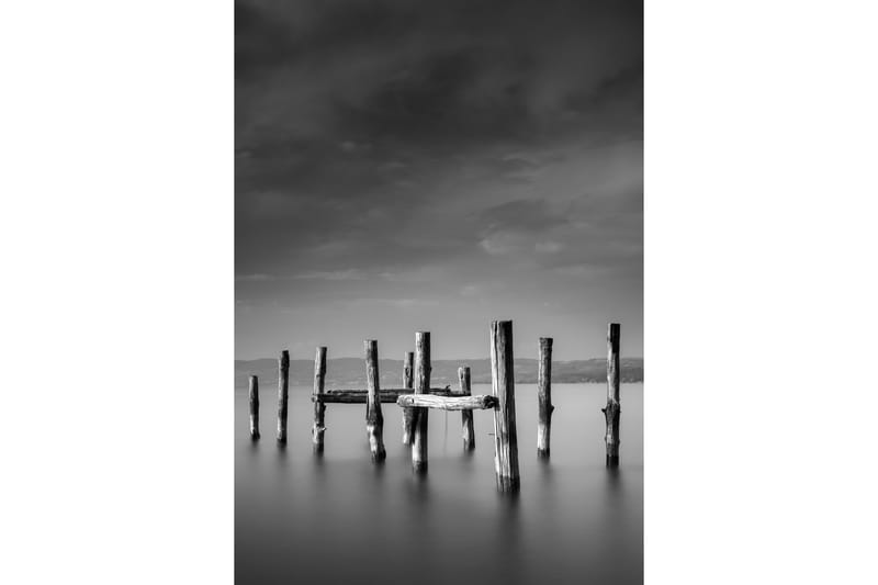 Poster Ocean 70x100 cm, Svart/Vit