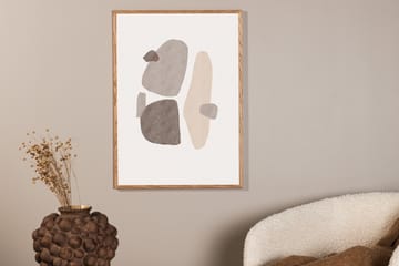 Poster Shapes 50x70 cm - Svart/Vit - Inredning & dekor - Tavlor & konst - Poster & print