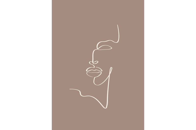 Poster Siluette 21x30 cm, Brun