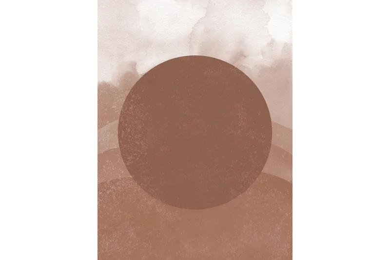 Poster Soft shades 30x40 cm, Brun