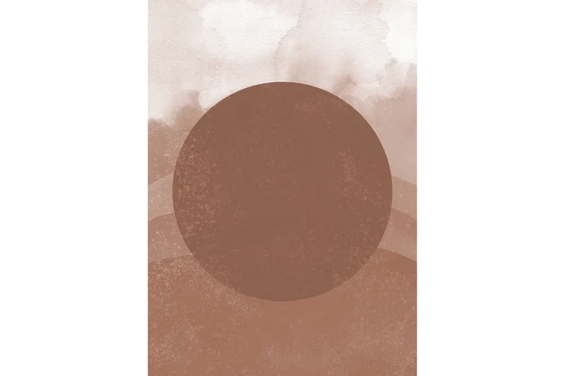 Poster Soft shades 50x70 cm, Brun