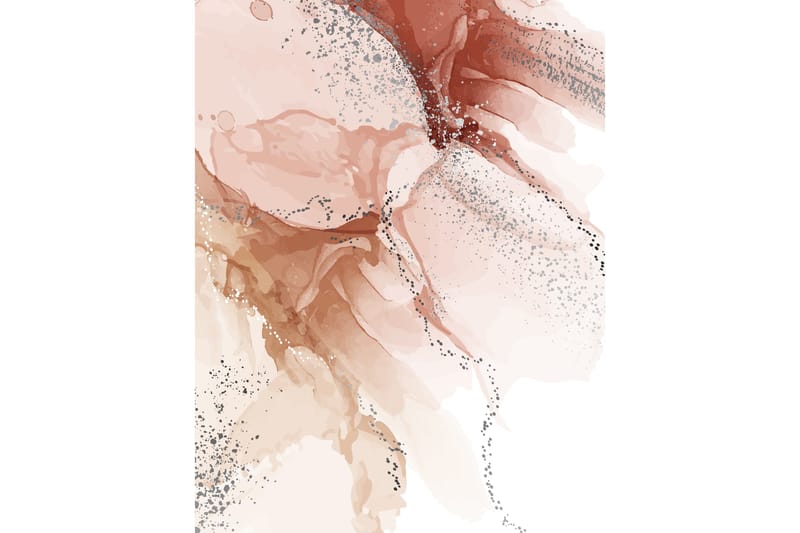 Poster Splash 21x30 cm, Ljusrosa