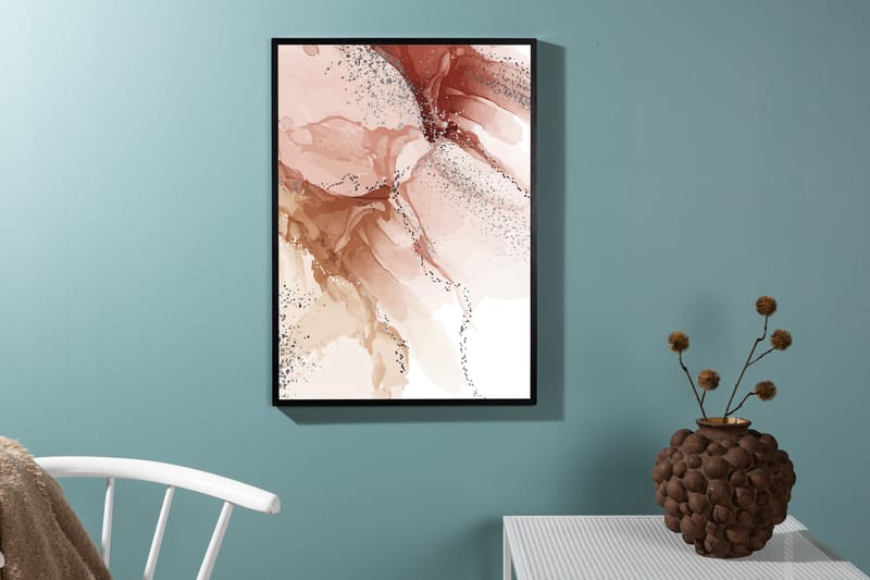 Poster Splash 70x100 cm - Ljusrosa - Inredning & dekor - Tavlor & konst - Poster & print