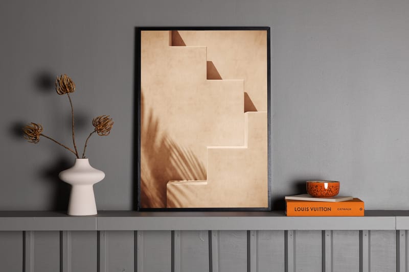Poster Stairs 30x40 cm - Ljus Orange - Inredning & dekor - Tavlor & konst - Poster & print