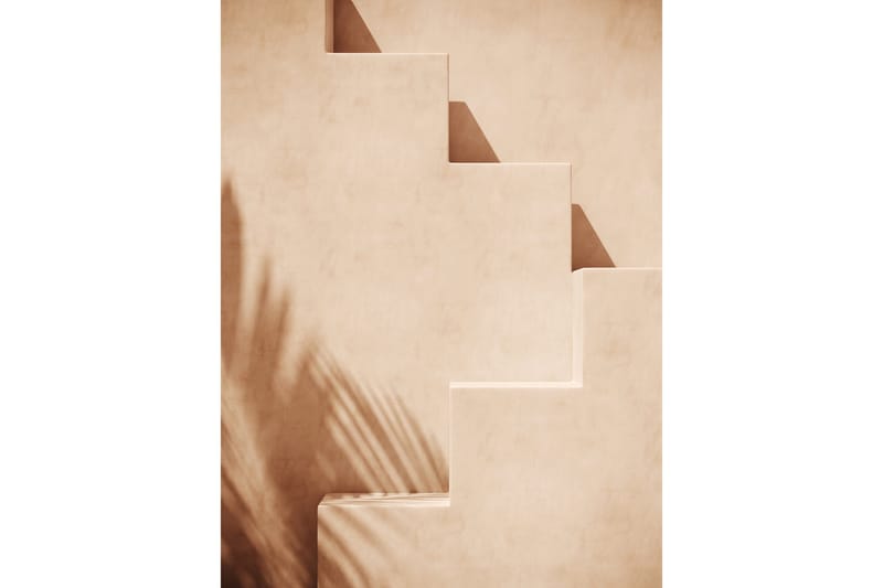 Poster Stairs 50x70 cm, Ljus Orange