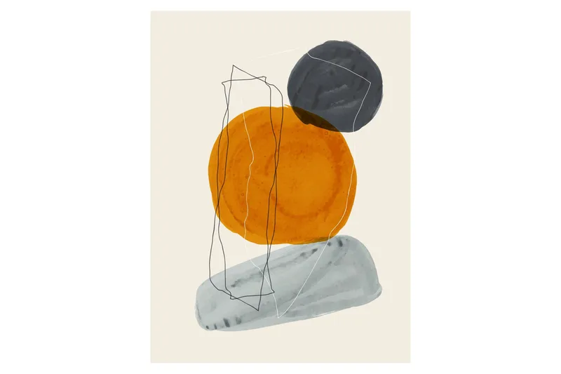 Poster Stones 30x40 cm - Beige - Inredning & dekor - Tavlor & konst - Poster & print
