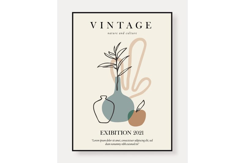 Poster Vintage 21x30 cm - Beige - Inredning & dekor - Tavlor & konst - Poster & print